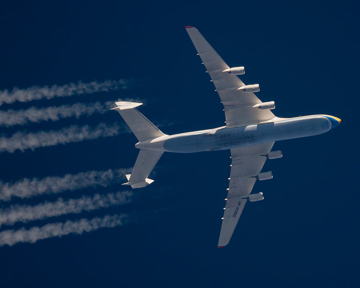 Antonov An225 Mriya, UR-82060, @AntonovCompany. Flight ADB383F from Shannon🇮🇪 to Almaty🇰🇿 over Poland🇵🇱 #Antonov225 #Mriya #rnavspotting #contrailspotting #contrail #UR82060 #aviationlovers #planelovers #AVgeek #haveglass #cargo #Antonov