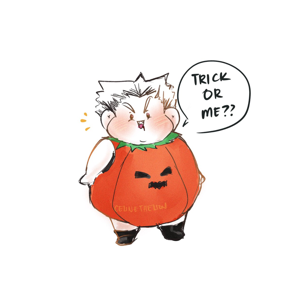 vampire pumpkin and dead person* 😂 
*Their costumes haha #bokuaka 