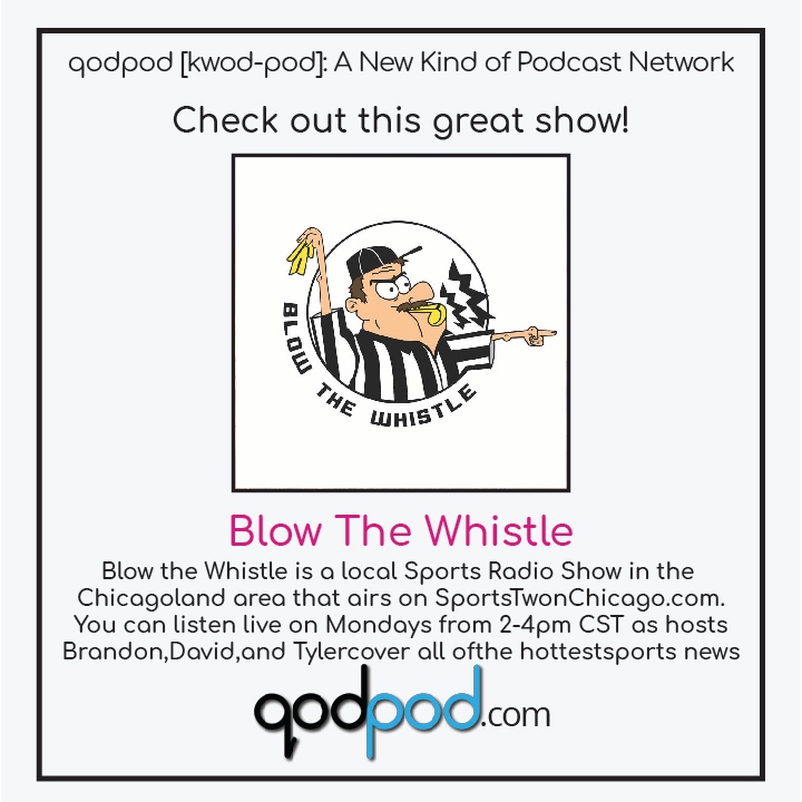 qodpod's tweet photo. Check out this #podcast, Blow the Whistle, at https://t.co/17U3ZmprXE! #qodpod #podcastnetwork https://t.co/cEKv4MxQTE