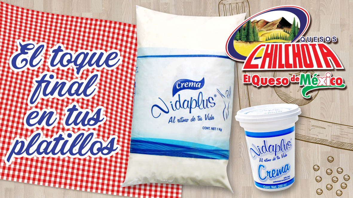 ChilchotaMx's tweet photo. Disfruta tus comidas favoritas con un toque ligero y delicioso con nuestra Crema Vidaplus ✨🍽
#quesoschilchota #elquesodeméxico #cremaacidificada #vidaplus #delicioso #recetas https://t.co/EpOOleCDk7