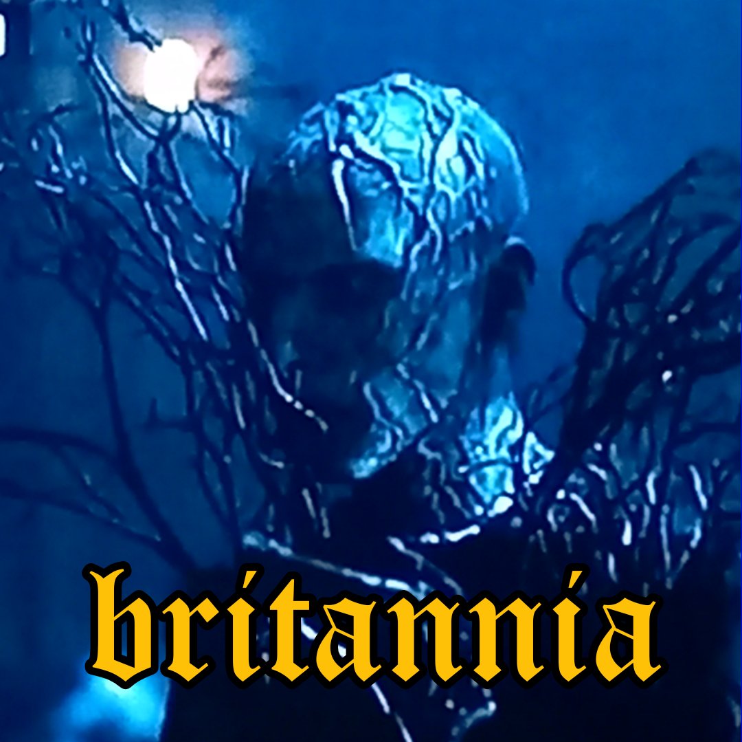 veritatallafora's tweet photo. #veran en mode #superguerrer i una mica #hellriser 🔥🔥🔥#britannia 3x06 https://t.co/2AjWw3mRUH