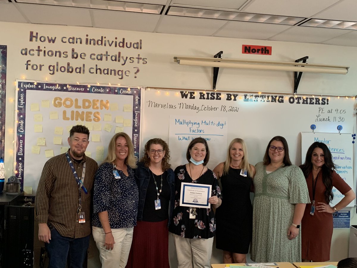 happycappy91's tweet photo. So proud to announce the nomination of Amber Cordova for the President’s Award for Excellence in Mathematics and Science Teaching.  She is a true innovator in the field of science instruction for our elementary students.  Congrats @reachofteach!! https://t.co/GyZ6c04ZhF