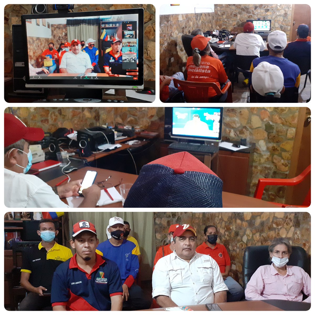 AguileraPSUV's tweet photo. En desarrollo videoconferencia nacional con los candidatos y candidatas de la Gran Fuerza Revolucionaria chavista con nuestro presidente Nicolás Maduro Moros. Nuestro municipio Rómulo Gallegos presente en esta actividad.

@eduardopiate2 @SolfredissPSUV @PSUVEnApure @EnmitaPsuv https://t.co/Dl4FH451bP