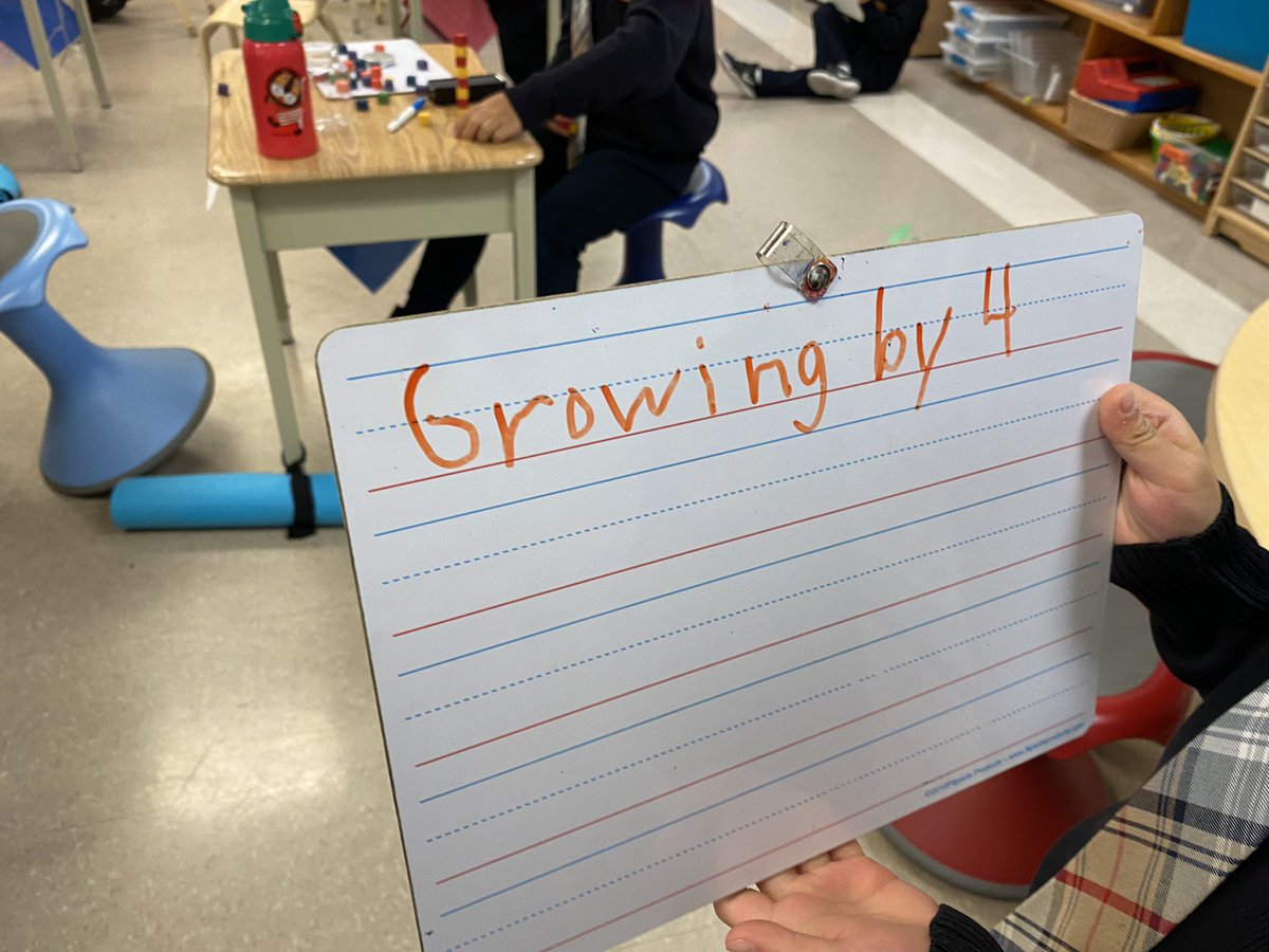 1BHTS's tweet photo. Guess the rule - creating repeating and growing patterns with our classmates. @HTSRichmondHill https://t.co/pRzCnoCjaL