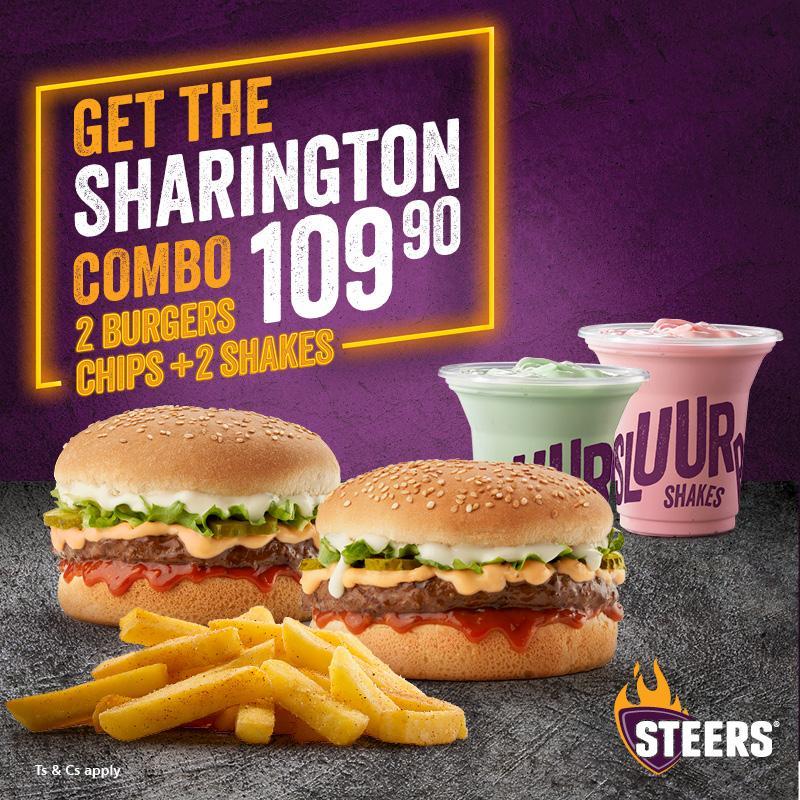 OFMNuus's tweet photo. This week, you could win a share of R15 000 cash on The Joyride, courtesy of the Steers Sharington Combo ๐๐๐๐๐ฅค๐ฅค! Read how to enter ๐https://t.co/qNYUOCP5KQ #BuildABurger #win #OFM35 @SteersSA https://t.co/SLrGK5wbW0