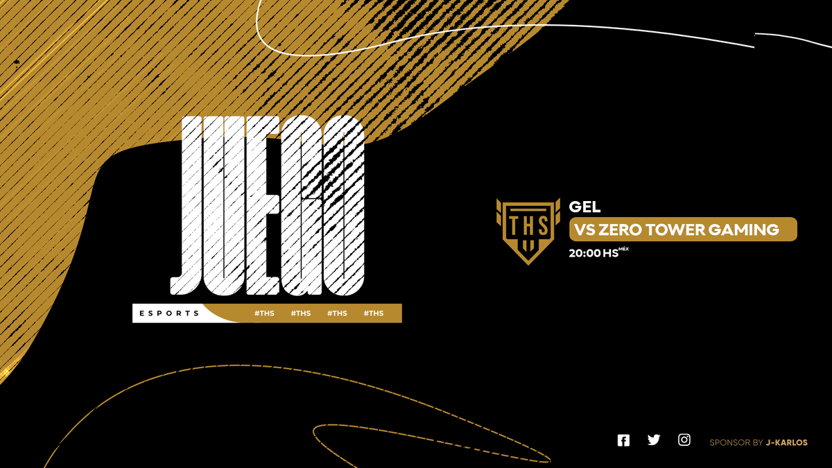 #THSCR × ¡𝗛𝗢𝗬 𝗦𝗘 𝗝𝗨𝗘𝗚𝗔!

🏆 | @Gel_Match [8VOS]
🆚 | <a href="/ZeroTowerGaming/">Zero Tower Gaming</a>
⏰ | 20:00 🇲🇽
📺 | twitch.tv/itzjujo095

#FromTheHeights