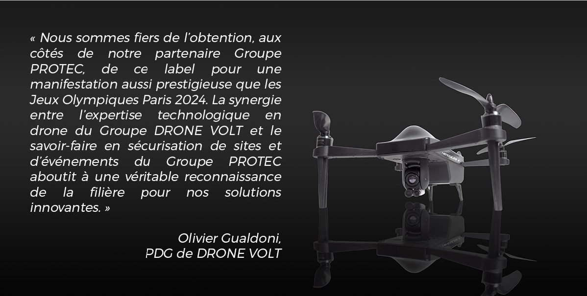 mickael14000's tweet photo. La technologie @drone_volt&amp; @AquilineDrones #hercules2 #newhercules2 😉

 "@GroupeProtec &amp; D.V triplement labellisé #JOParis2024  (@Milipol_Paris 2019)" 
https://t.co/8cSJ8L7mAz

#milipol2021  #groupeprotec  une nouvelle fois récompensé 🤔 ?
Plus de précisions pour les JO 2024 ? https://t.co/32ZKUHuoVZ