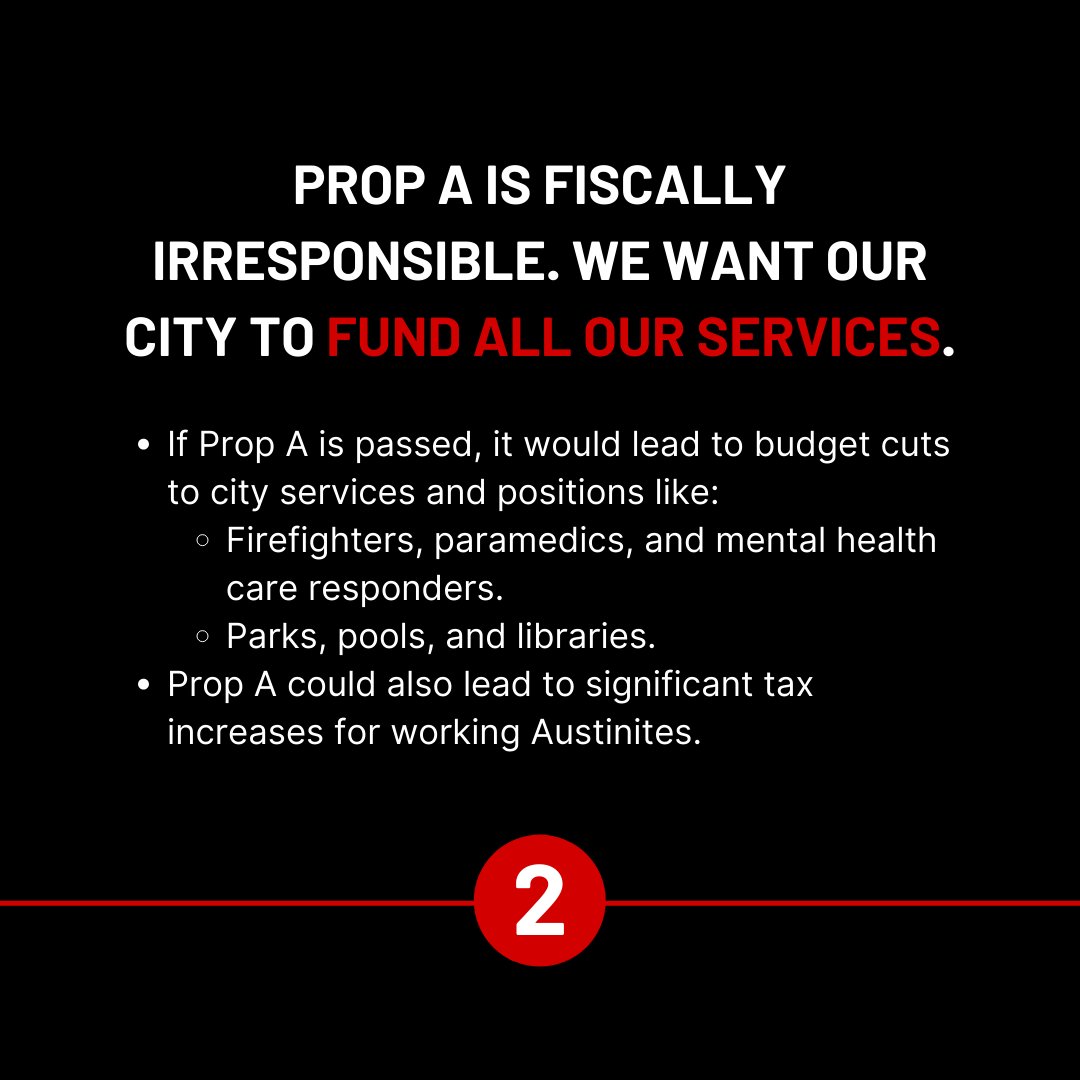 AAULTX's tweet photo. Prop A is a dangerous & fiscally irresponsible ballot measure forcing Austin to cut essential services to spend hundreds of millions more solely on the police department, with ZERO accountability.
Learn more at https://t.co/SUjJUCwCQo π
#NoWayOnPropA #AAULTX #AustinTX https://t.co/Zl7xj9xISr