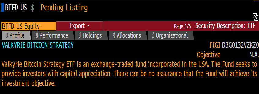 CharlieShrem's tweet image. Pretty surreal that the #Bitcoin ETF ticker symbol is #BTFD. Memes matter