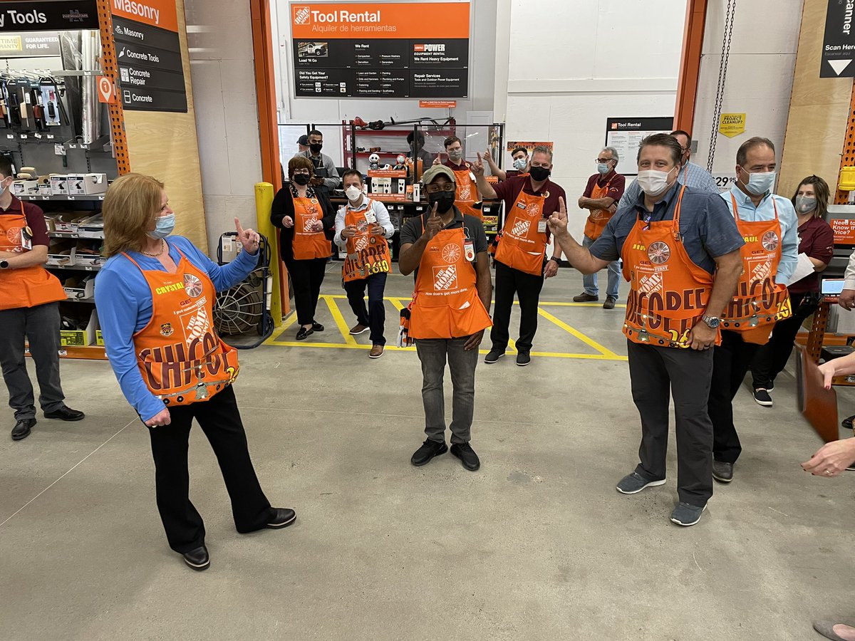 Meet Lynroy, his first day on the job in our Depot!  WOW!  I can remember my first day years ago!  Let’s make sure we teach our new associates like Lynroy our Culture and welcome them into our Orange Family!