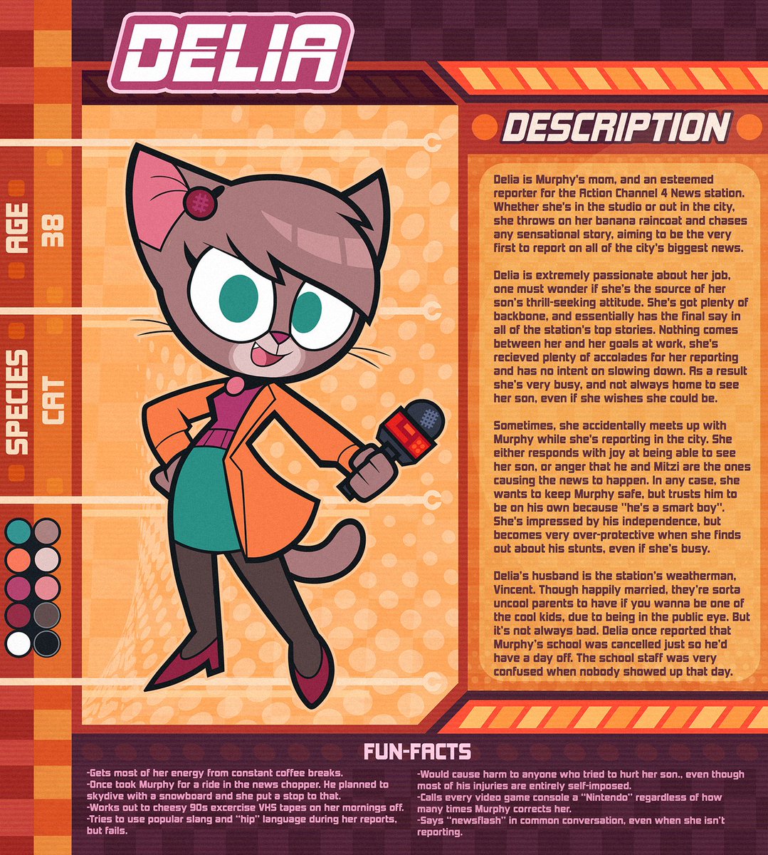 ajmarekart's tweet photo. Next up for character descriptions are Murphy's parents, Delia &amp; Vincent!
--
This newscaster couple helps deliver all of the developing stories in New Lennium City. Though not the most attentive parents, they do try their best. https://t.co/pkg39LS4CB