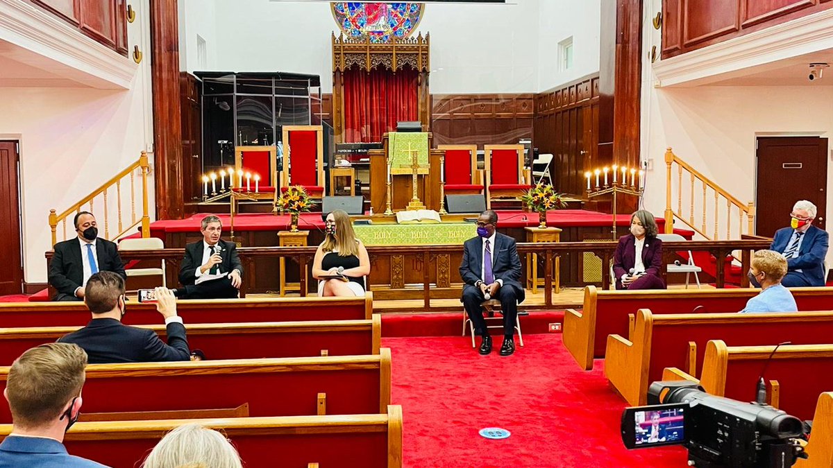 Our final #Delaware stop, and an important one: <a href="/BethelAmeWilm/">BethelAMEWilm</a> for a discussion on America, Europe, and the March for Equality and #HumanRights with <a href="/EUAmbUS/">Jovita Neliupšienė</a>, 🇧🇪 <a href="/BEAmbUSA/">Frédéric Bernard</a>, 🇲🇹 <a href="/azzopardi_keith/">Keith Azzopardi</a>, Rev. Dr. Silvester Beaman, @RepLBR &amp; <a href="/SarahEMcBride/">Sarah McBride</a>. Watch: bit.ly/30FruUH