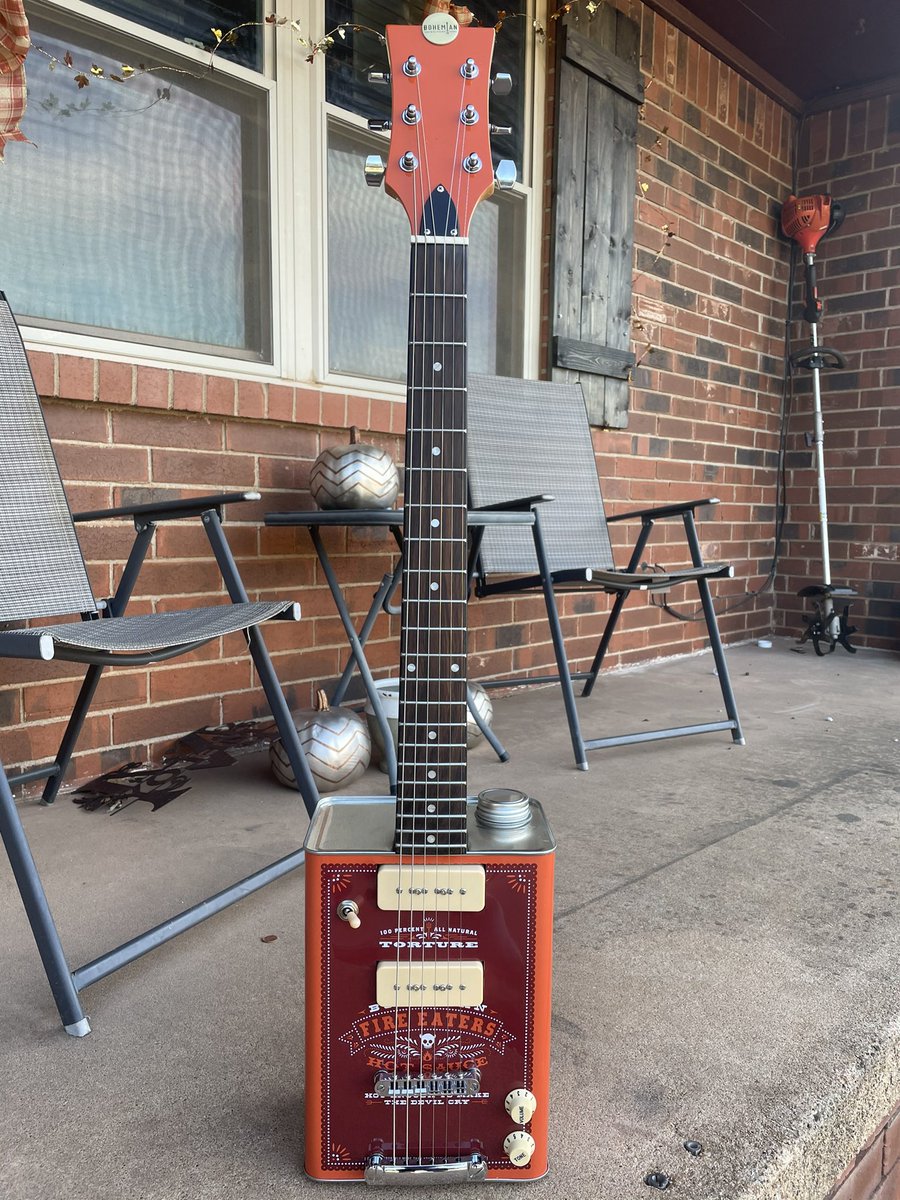 Yes I bought an oil can guitar