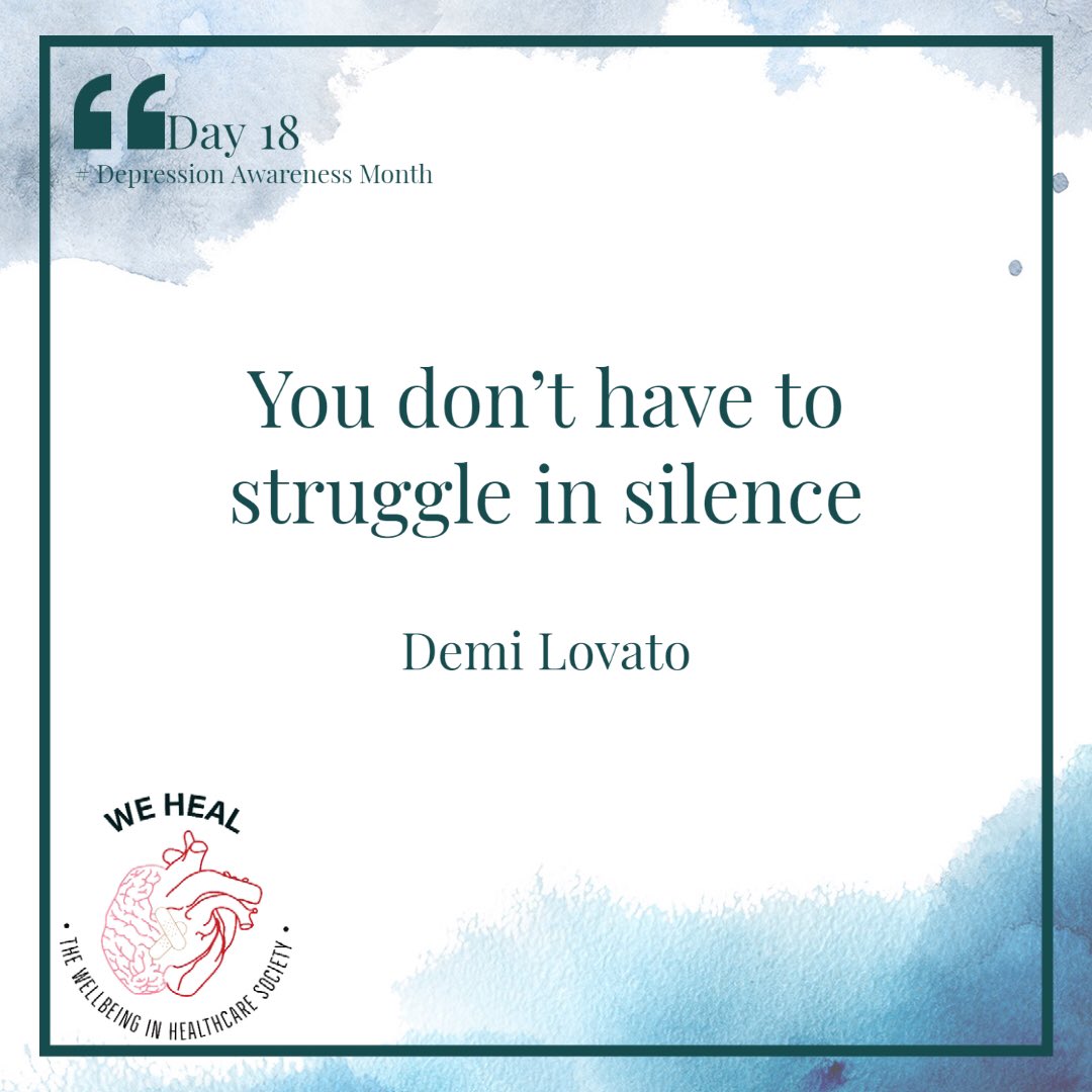 WeHealCardiff's tweet photo. 🚨 DAY 18🚨

In recognition of Depression Awareness month, WeHeal will be posting daily quotes throughout October to raise awareness and education around Mental Health and Depression ❤️

Be sure to follow all our socials to stay updated ‼️

#mentalhealthmatters #healthcare https://t.co/r7z2vvL5lB