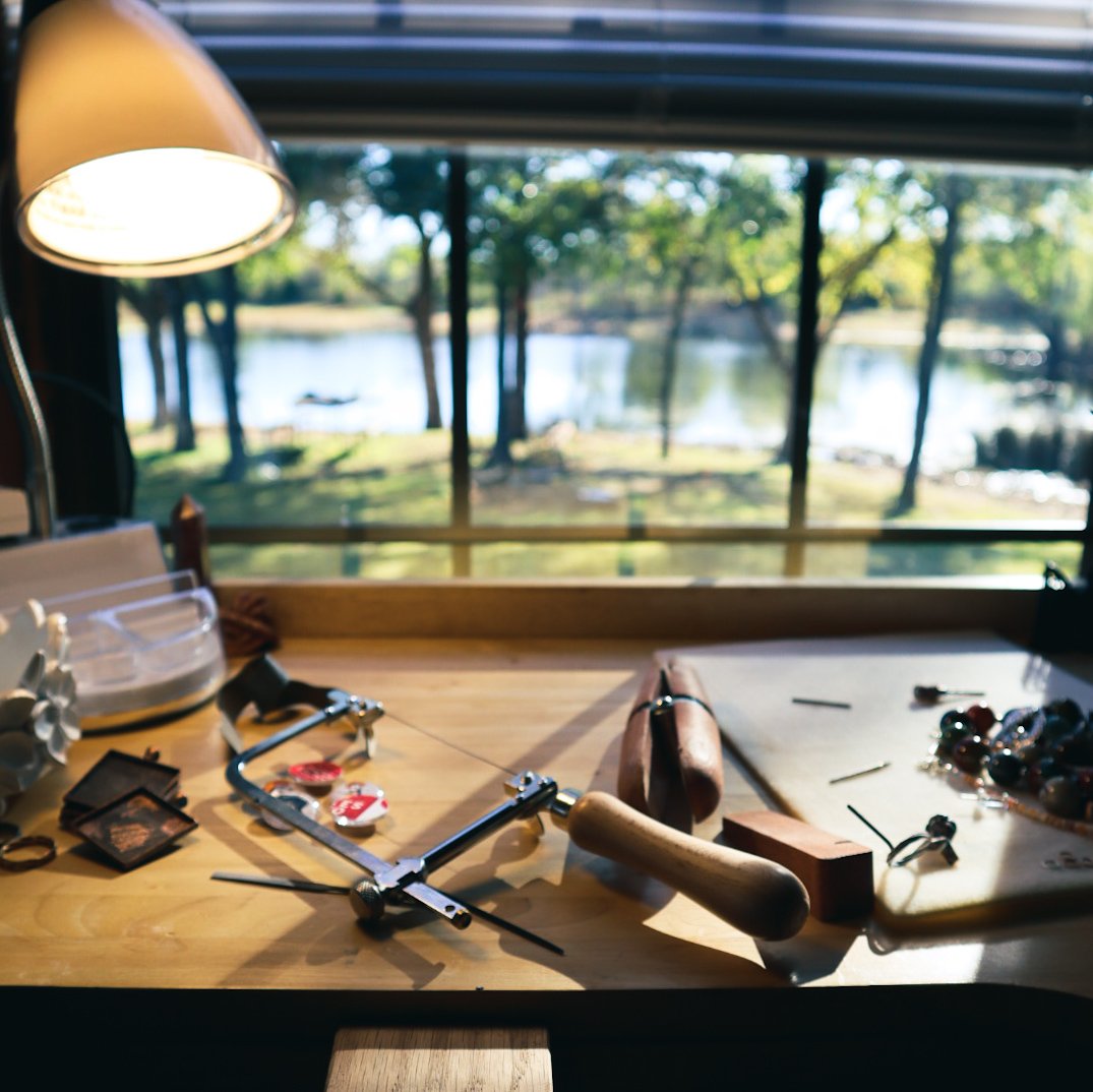 Enjoying the view from my workbench!