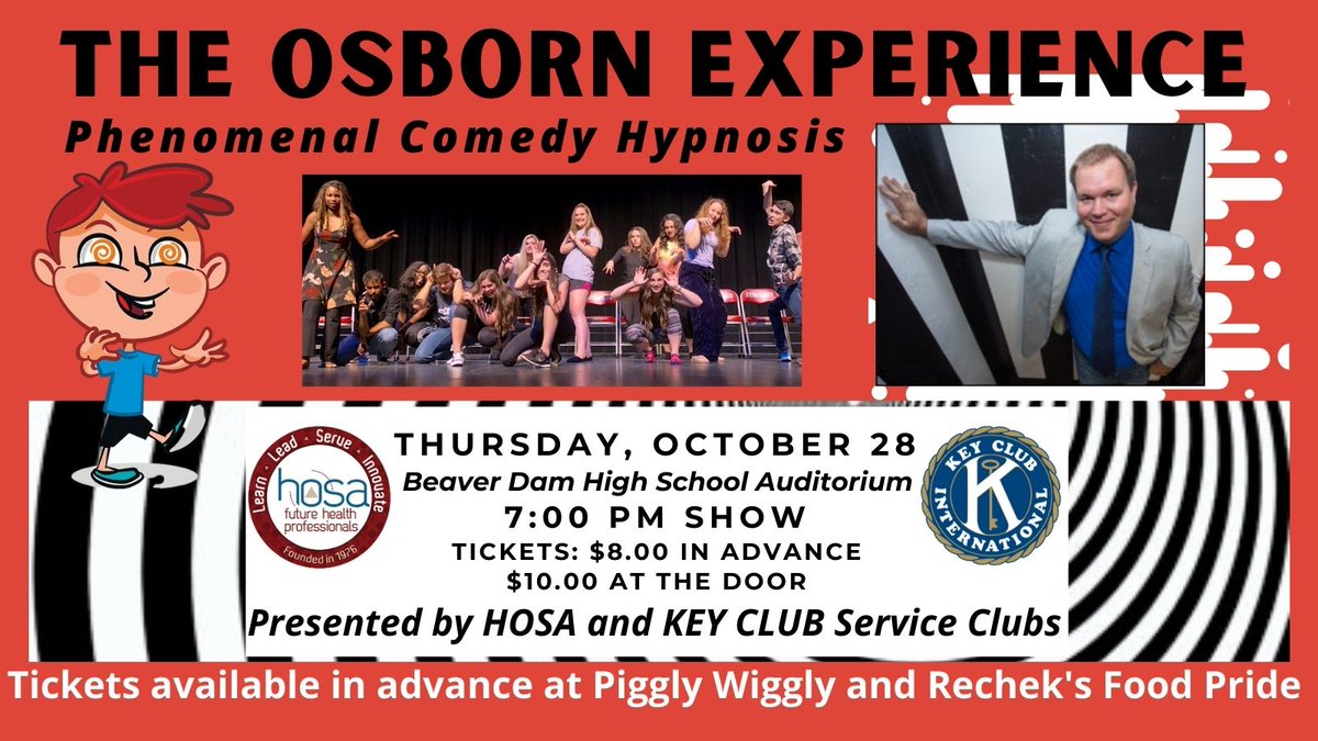 BD_KeyClub's tweet photo. This show will be a real HOOT!  Set some time aside to join us on the evening of Thu, Oct 28 at BDHS. Tons of fun!!  #WIUMKeyClub #KeyClub #BdhsHosa
https://t.co/kJ4slYGBSL https://t.co/TUrHEkQa3r