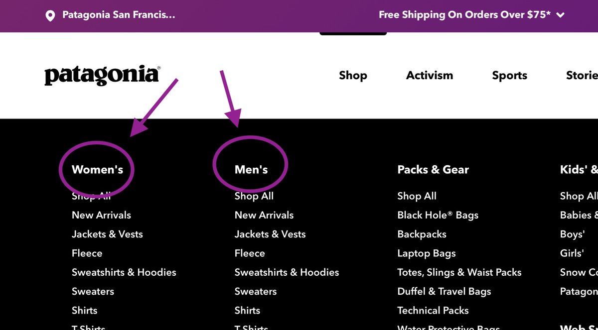 rebgonsalves's tweet photo. anyone else LOL @patagonia and all the other brands trying to do the #nonbinary thing https://t.co/zcglL1wrHJ