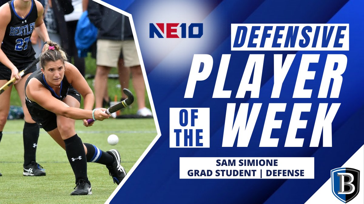 BentleyFalcons's tweet photo. Field Hockey: Simione Named Northeast-10 Defensive Player of the Week
https://t.co/RIFk8x3jJj
#BentleyU #BeForce #NE10Embrace https://t.co/vKyyZqZOUW