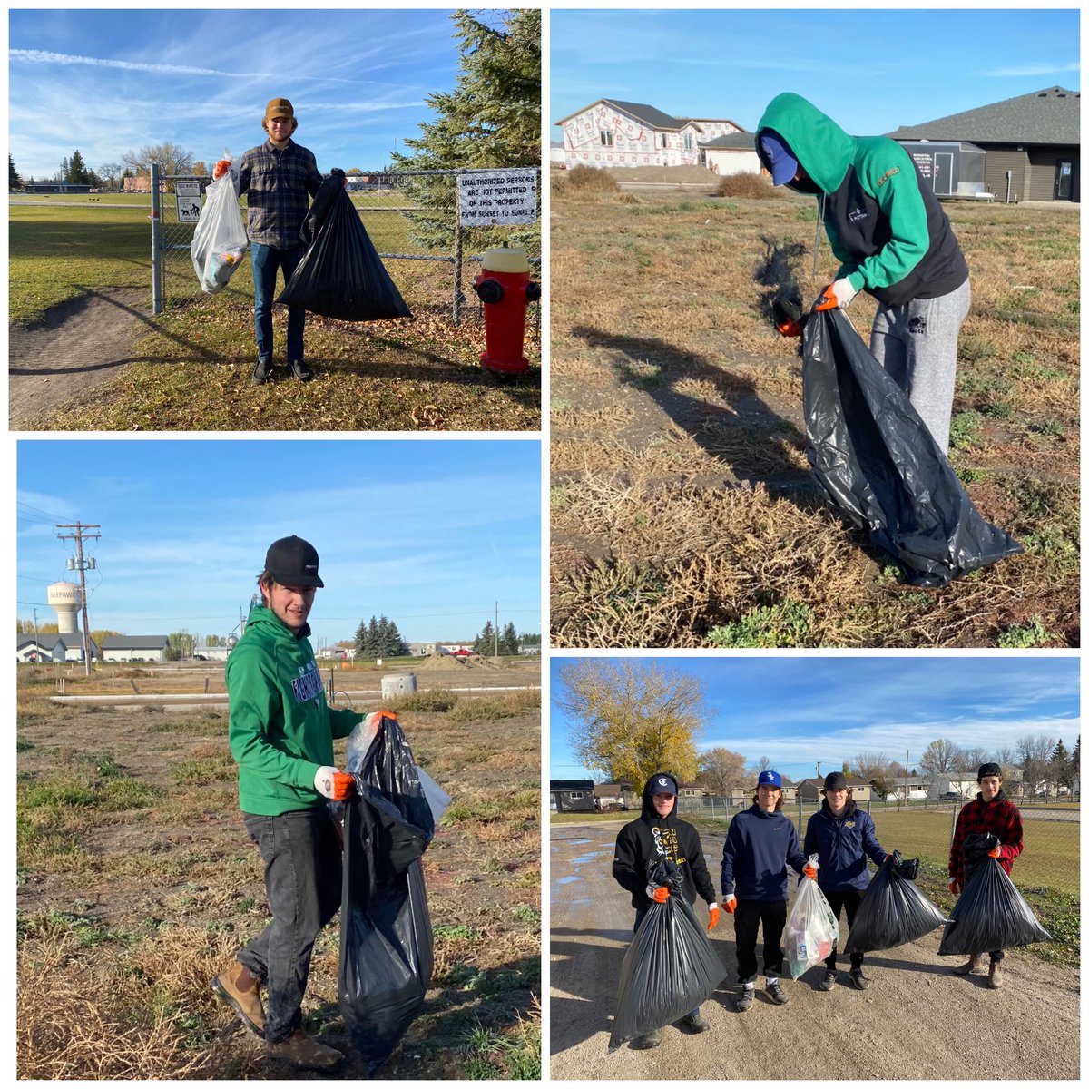 MJHLTitans's tweet photo. The Titans spent their Monday morning taking part in the @RecycleMB #CleanMB program. We encourage everyone to do their part! ♻️ https://t.co/INeY7Sut3i