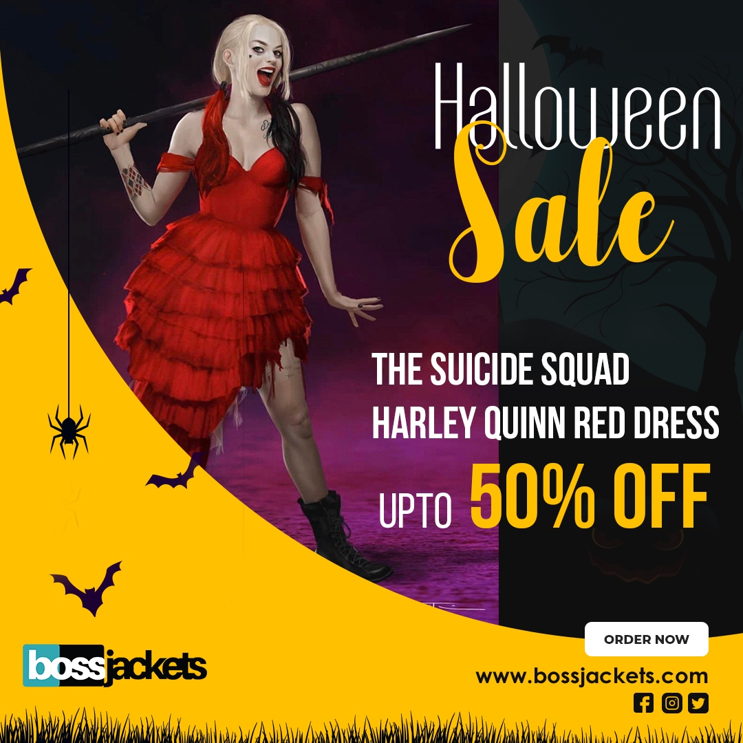 bossjackets's tweet photo. You'll look like the Cupid of Crime when you wear this Harley Quinn red dress!⁠
⁠
Order now:
https://t.co/wtXNiazGT5⁠
⁠
#bossjackets #harleyquinn #weddingdress #reddress #womenfashionstyle #thesuicidesquad #womendress https://t.co/O2wDofN4ia