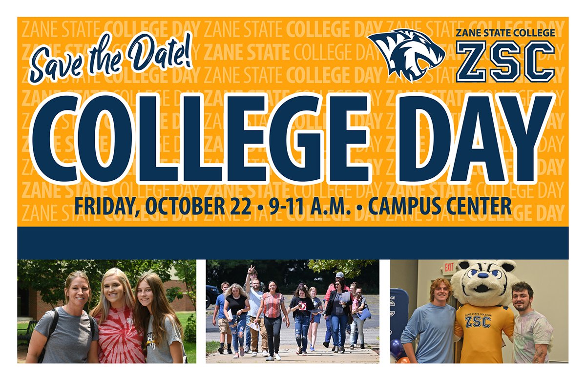ZaneStateC's tweet photo. Are you a ZSC student curious about transferring to a four year institution? 

Sign up for College Day to explore your transfer options! ➡️ https://t.co/K8NG0A9HL3

Friday, October 22
9-11 a.m. at Zane State College https://t.co/rZHdJ0pAch