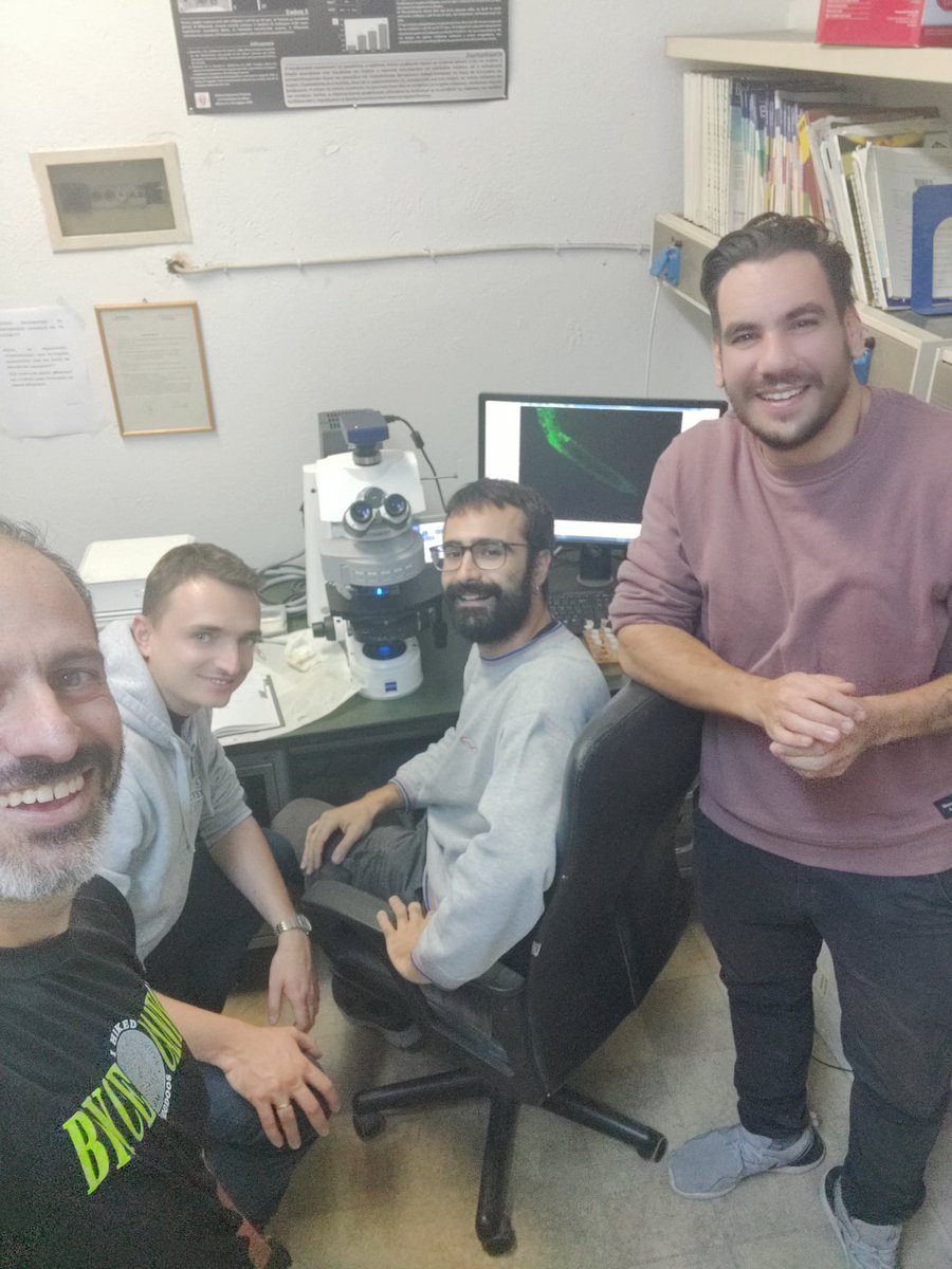 CyanoLabAuth's tweet photo. #Cyanolab was excited to have Dr Ariel Kaminski as guest investigator in @BiologyAuth. Dr Gkelis (@northaura) &amp; the PhD students @ManthosPanou &amp; @Dimitris Pappas teamed and set up nice projects on #cyanobacteria - #plants interactions, got already results, and had some fun too! https://t.co/HY3Sff8XaH
