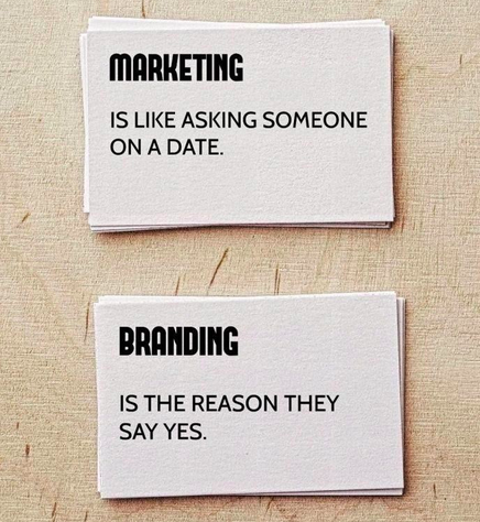 Marketing is like asking someone on a date.

Branding is the reason they say Yes!

#marketing #socialmedia #branding