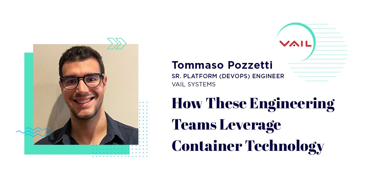 Vail Systems, Inc. (@vailsystems) on Twitter photo Learn about how our team is getting the most out of containers in this new <a href="/BuiltInChicago/">Built In Chicago</a> feature with Senior Platform (DevOps) Engineer Tommaso Pozzetti. bit.ly/3BAv9AT
#engineer #containerization #chicagotech Learn about how our team is getting the most out of containers in this new <a href="/BuiltInChicago/">Built In Chicago</a> feature with Senior Platform (DevOps) Engineer Tommaso Pozzetti. bit.ly/3BAv9AT
#engineer #containerization #chicagotech