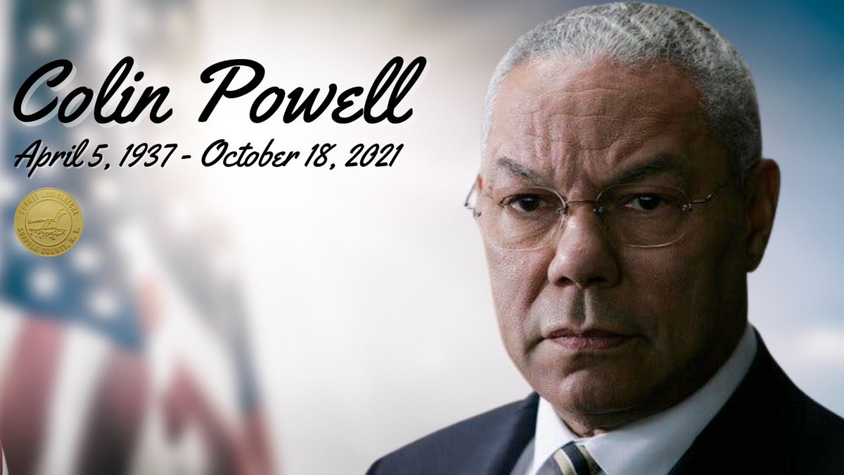 SC_Legislature's tweet photo. Today our nation mourns the loss of one of America's finest public servants. In four decades of public service, Colin Powell served as the nation's top soldier, diplomat, and national security adviser. 

May he rest in peace. https://t.co/xhMG02mvIo