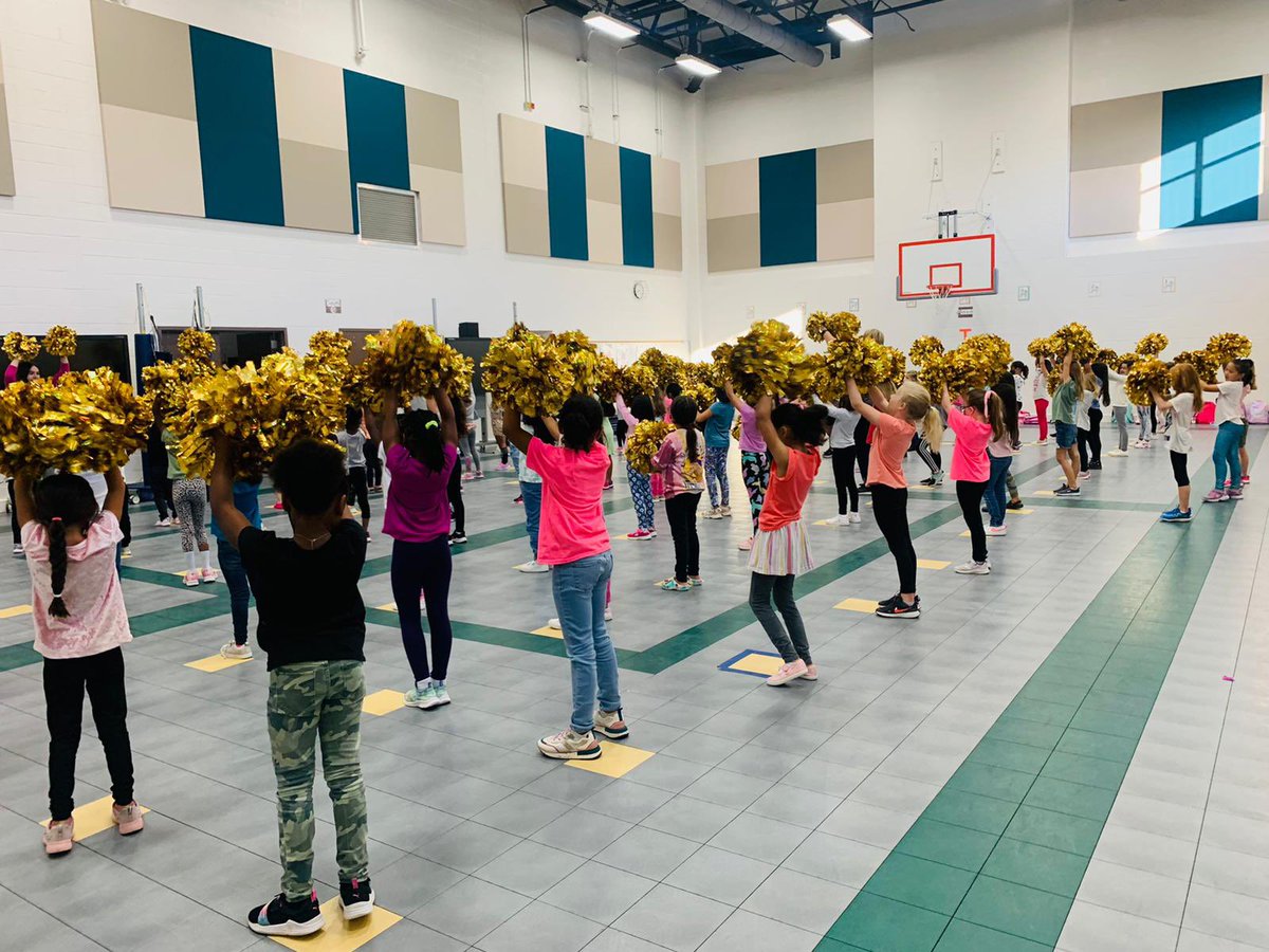 The Pom Squad got their Poms this morning! Our morning and afternoon clubs are on 🔥 this year!! ❤️