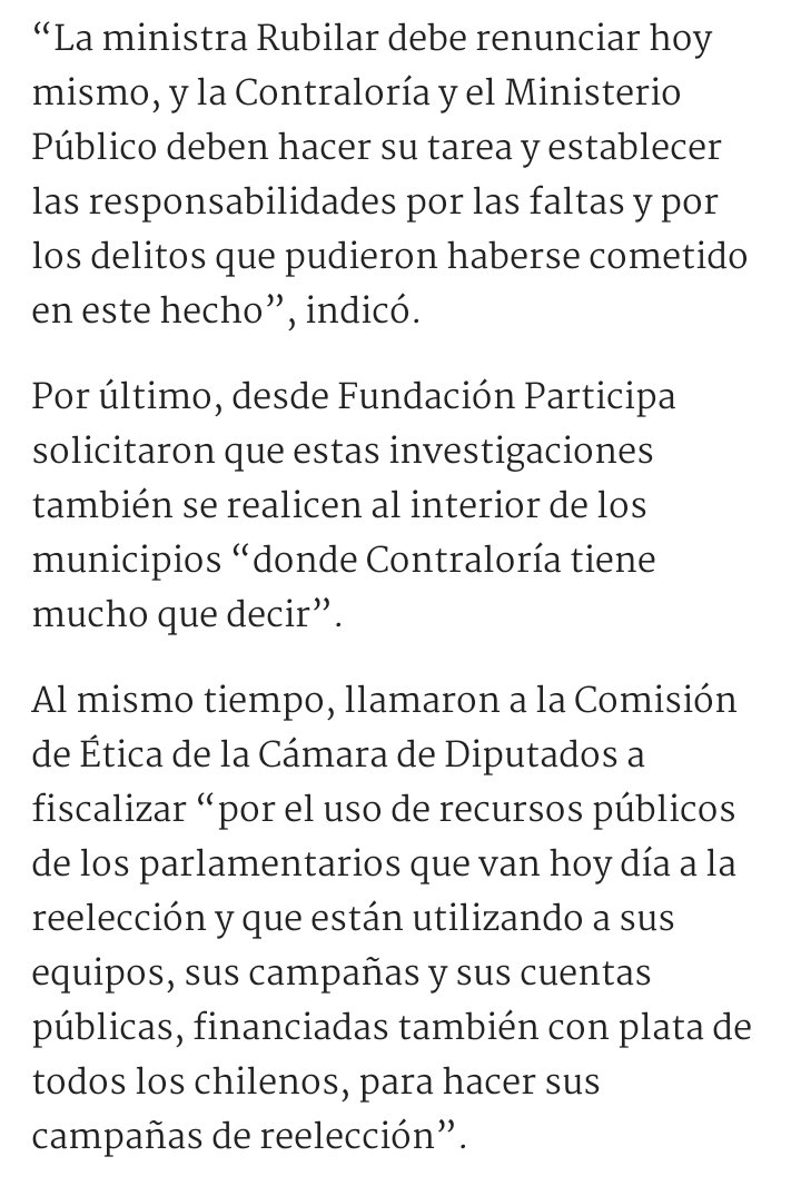 Es sumamente grave la denuncia contra la Ministra #KarlaRubilar por lo que debe renunciar a la brevedad. El uso de los recursos públicos en una campaña política son inaceptables.
biobiochile.cl/noticias/nacio…