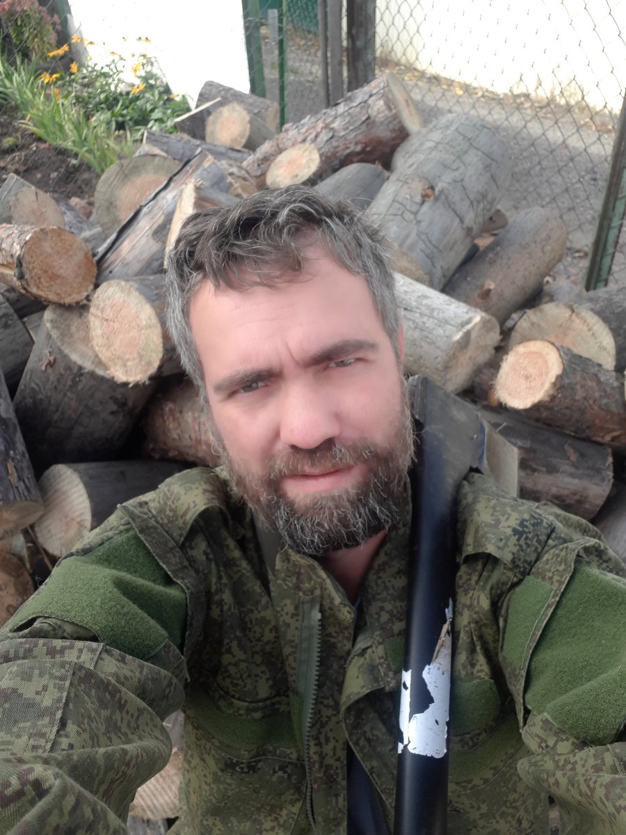 Провёл весь выходной за колкой дров.