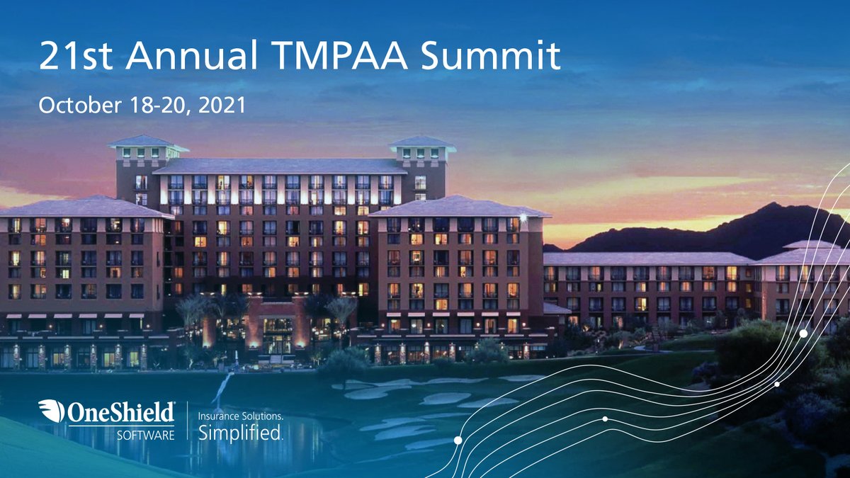 OneShield's tweet photo. Looking forward to seeing everyone in Scottsdale this week at the #21TMPAASummit 
#coresystems #policyadministration #insurance #software https://t.co/gMyxhxxYPh