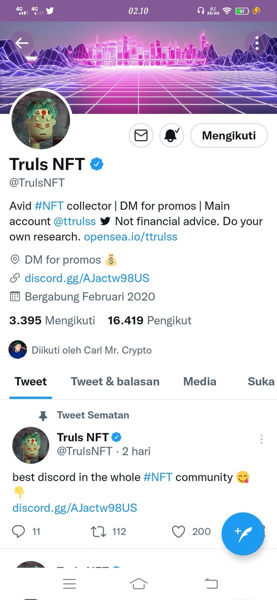 BataraSinar's tweet photo. @bravepromote @TrulsNFT Done https://t.co/kcH2fSstUK