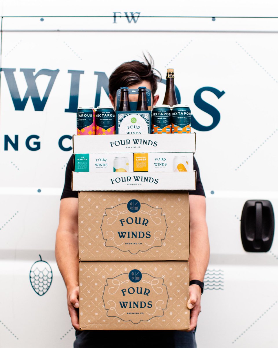FourWindsBrewCo's tweet photo. DELIVERY &amp; SHIPPING // If you live in B.C. &amp; want beer or merch shipped or delivered right to your door, we’ve got you covered! Head to our online shop (link in bio) &amp; click “shop our beers” to browse our products.

More on delivery times/locations:
https://t.co/bOpZfyk8Sd https://t.co/h76GMZHTUb