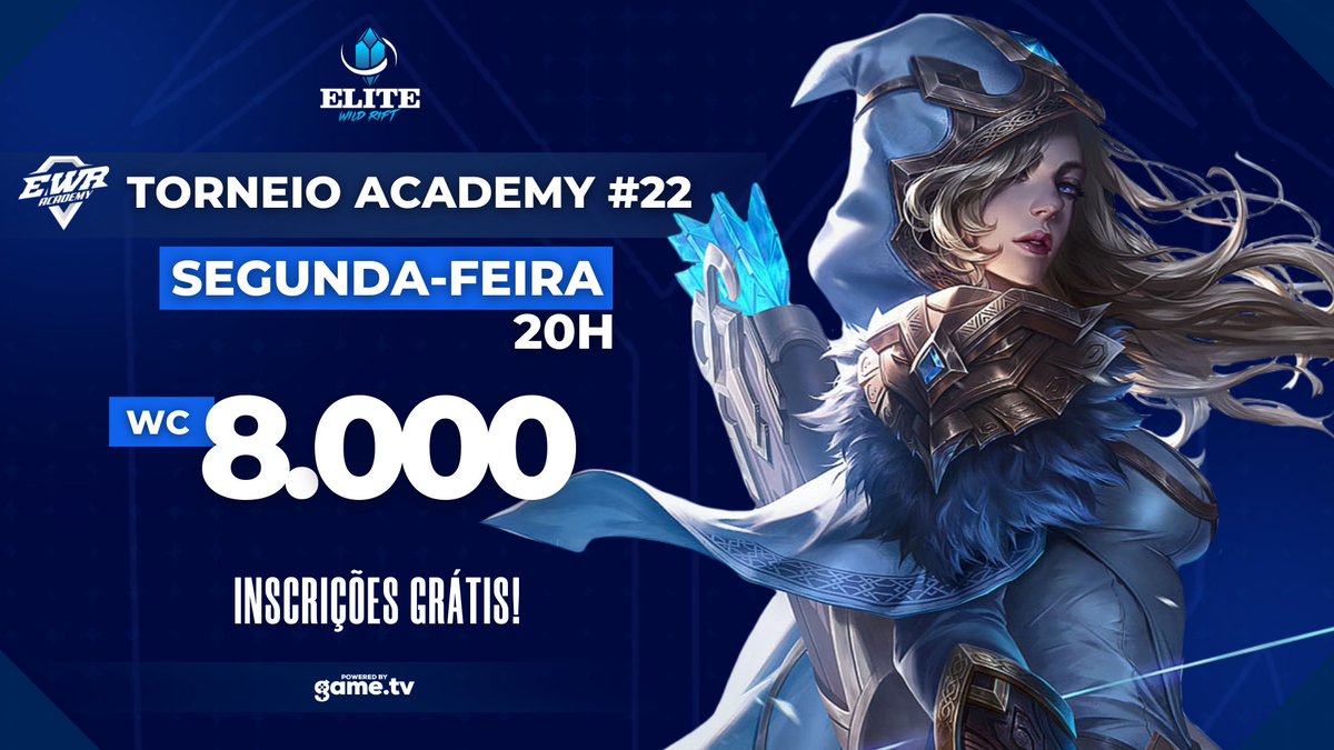 As inscrições para os torneios Academy já estão disponíveis. Bora treinar a sua equipe em um torneio valendo 8 mil Wild Cores?

✍️ game.tv/t/p7SUVWfJu