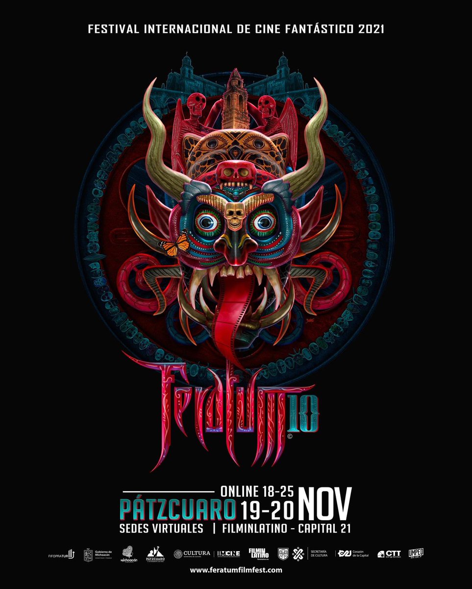 FERATUMFEST's tweet photo. FERATUM tiene el honor de anunciar la imagen oficial de su 10ª edición, está inspirada en las Máscaras, elemento que adquiere muchos significados alrededor de las culturas del mundo. Presencial el 19 y 20 de noviembre en Pátzcuaro, online del 18 al 25 de noviembre. https://t.co/0qqJT6QdKz