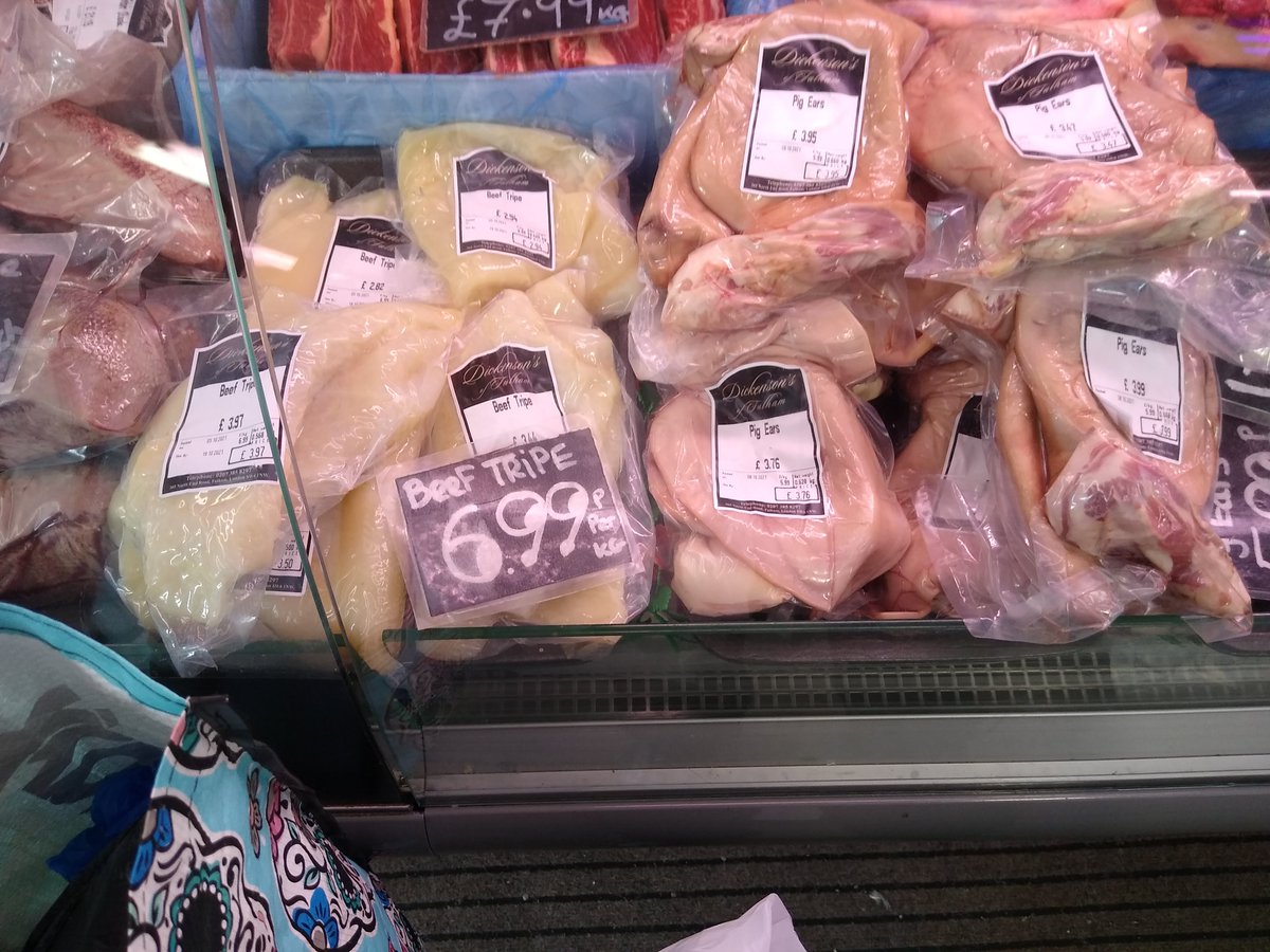 NorthEndRdMrkt's tweet photo. Top to toe eating at Dickenson quality meats in @NorthEndRdMrkt
From #pigears & #tripe to #cotedeboeuf Why not pop in & say we sent you
Great selection, quality & prices unaffected by works to improve the market
@LBHF #makingamarketfitforthe21stcentury https://t.co/2ZhUiTj3sD