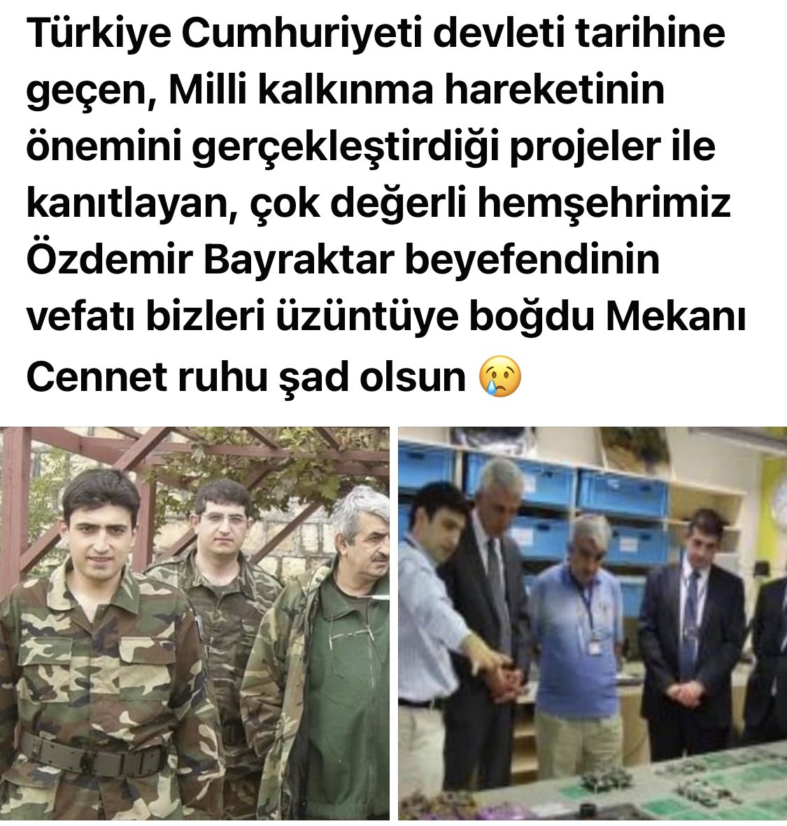 PcRaytel's tweet photo. Mekanı Cennet ruhu şad olsun https://t.co/nQjkqm9jTk