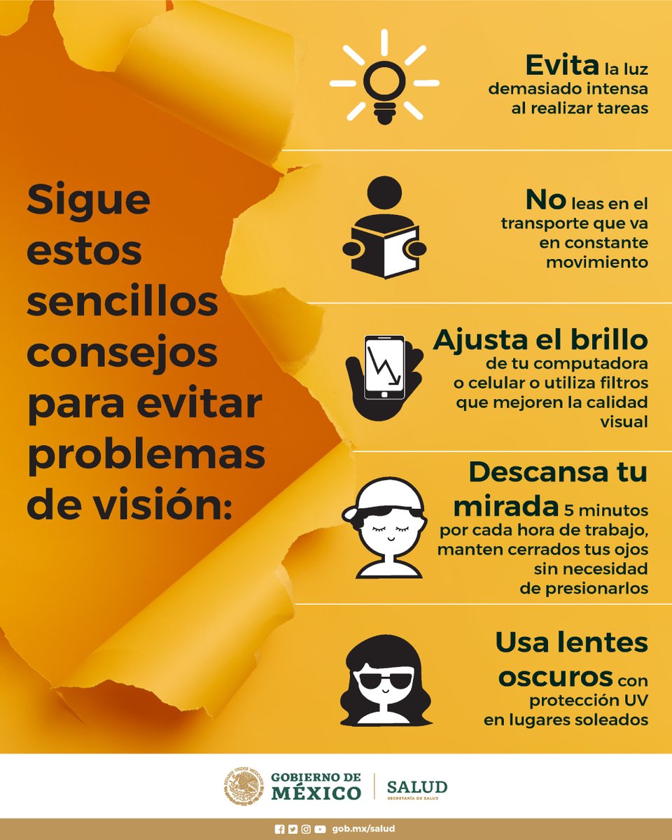 SSalud_Tab's tweet photo. No importa la edad que tengas, acude al optometrista y sigue sus consejos para prevenir alguna enfermedad visual #misaludvisual https://t.co/dmKmSY93nN