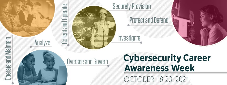 USACEHQ's tweet photo. Join CISA & the National Initiative for Cybersecurity Education (NICE) this week, October 18 - 23, 2021, to celebrate #Cybersecurity Career Awareness. Building a cybersecurity workforce will enhance security.
More Information-> https://t.co/oB7CJqjvxh
#ExploreExperienceShare https://t.co/6eXbiZnujq