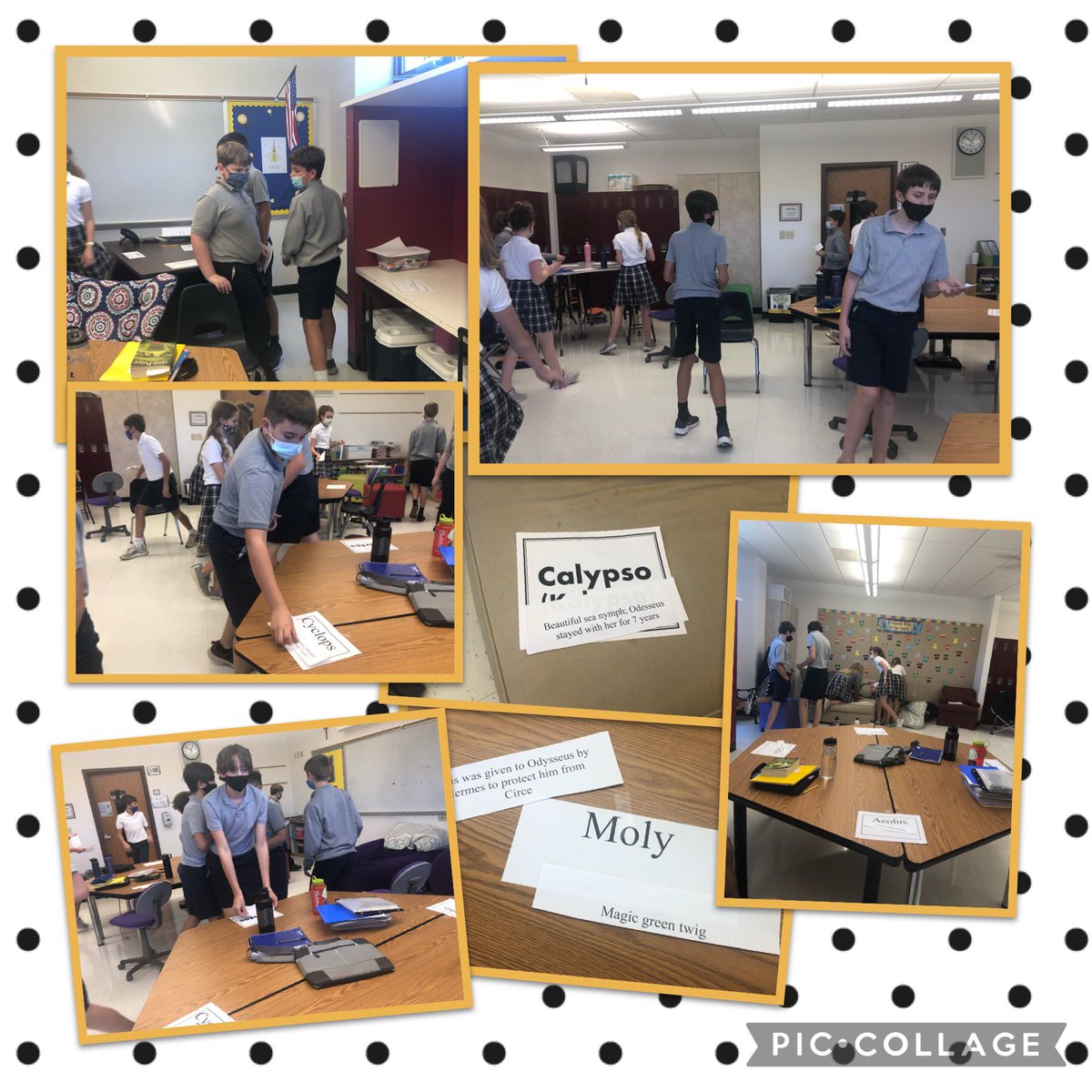 BenoistCPOP's tweet photo. 7th grade reviewing characters  and terms in The Odyssey! @CPOPGators https://t.co/16Blp8lpuV