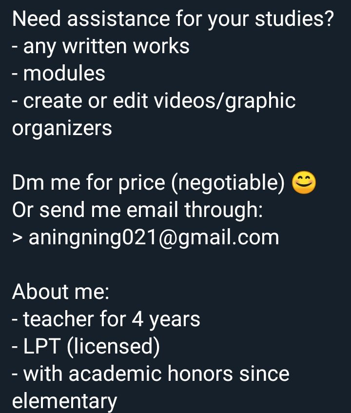 missacads's tweet photo. @RinaStellar123 Hi! Dm for inquiries 😊 https://t.co/INTym7aDZe