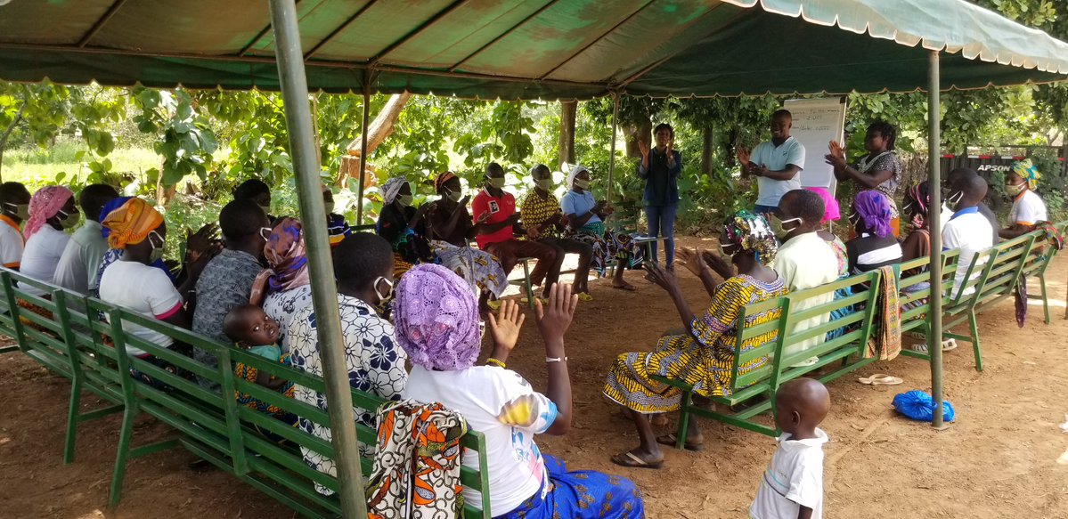 NGesnot's tweet photo. Début de mission à Korhogo #cotedivoire .Visite du Programme Développement de #cooperatives modèles, inclusives&durables (https://t.co/lhnLuJT0bK)@DevCanada par @SOCODEVI .J'ai vu des #femmes qui prennent leur place ds leur communauté &une communauté qui avance.@AmbCanCI #Canada https://t.co/aToofuqG3E