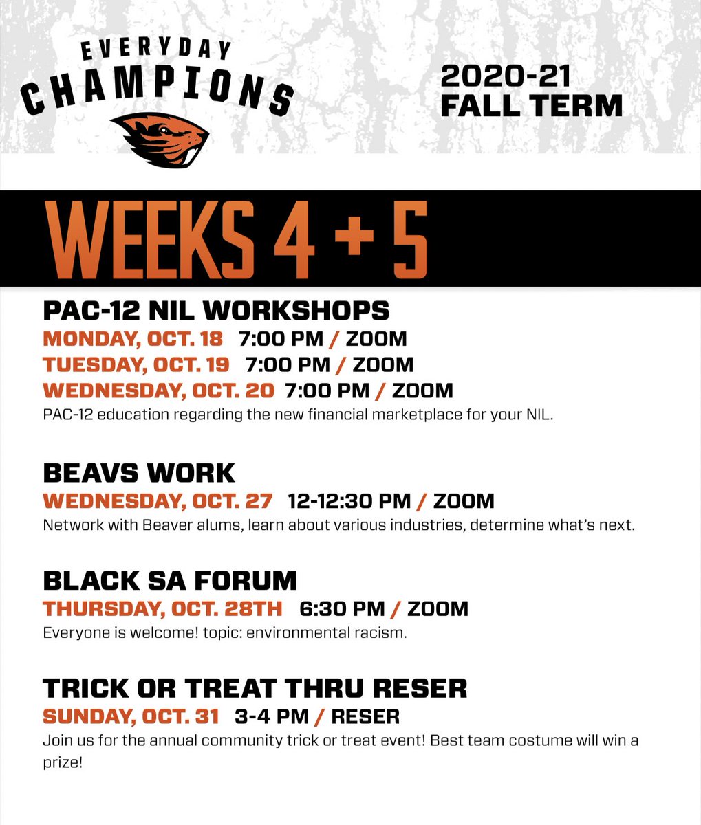 Oregon State SAAC tweet media