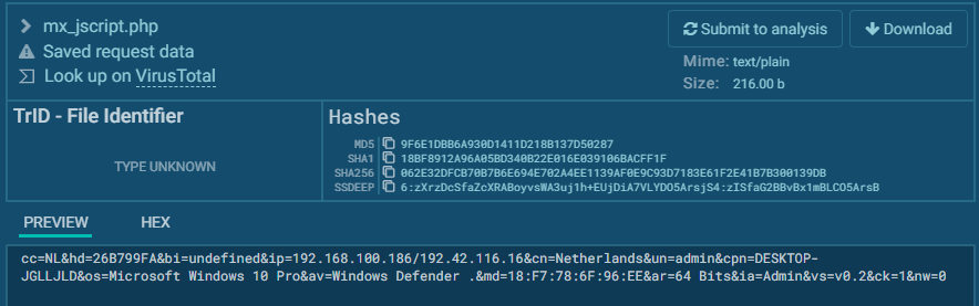 ffforward's tweet photo. Thanks to @dez_ and @sysopfb we know that this isn't what I thought it was. Panel calls itself Jasper, so this might be a return of #JasperLoader that last was active a few years ago. Was seen delivering #NetWire.
Nice profiling and persistence both in run key and start-up menu. https://t.co/bobrmPDawu