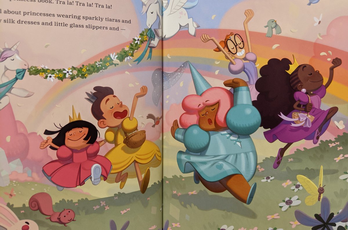 elainesoup's tweet photo. So, to help you stock your shelves with great fat positive books:

PRINCESSES VS DINOSAURS

One of my all-time fave picture books. Tremendous representation on all fronts &amp; hilarious story. https://t.co/sDbk0szpGg