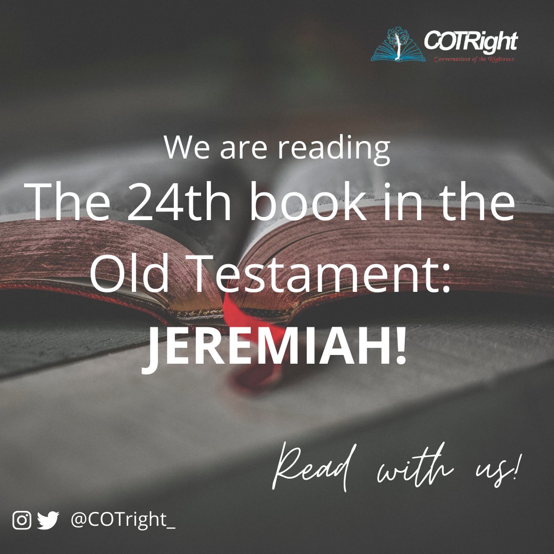 COTRight_'s tweet photo. Happy Monday family and Congratulations! The book of Isaiah is now done. Onto Jeremiah we go! https://t.co/XpNW5Crlaz