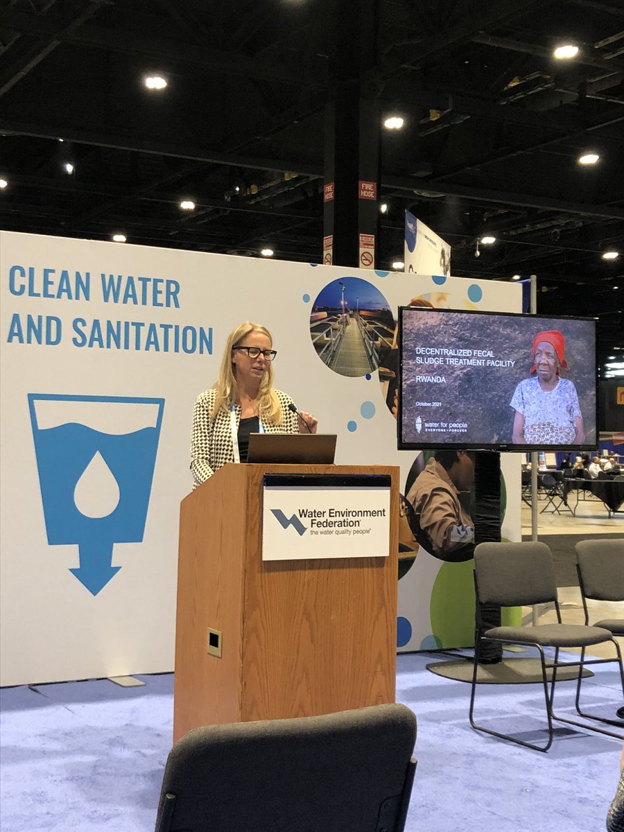 julie1826's tweet photo. .@kimberlyslemme is talking #DEFAST in the SDG6 Pavilion at #WEFTEC! Join us! @waterforpeople https://t.co/Xm4rxsJsRT