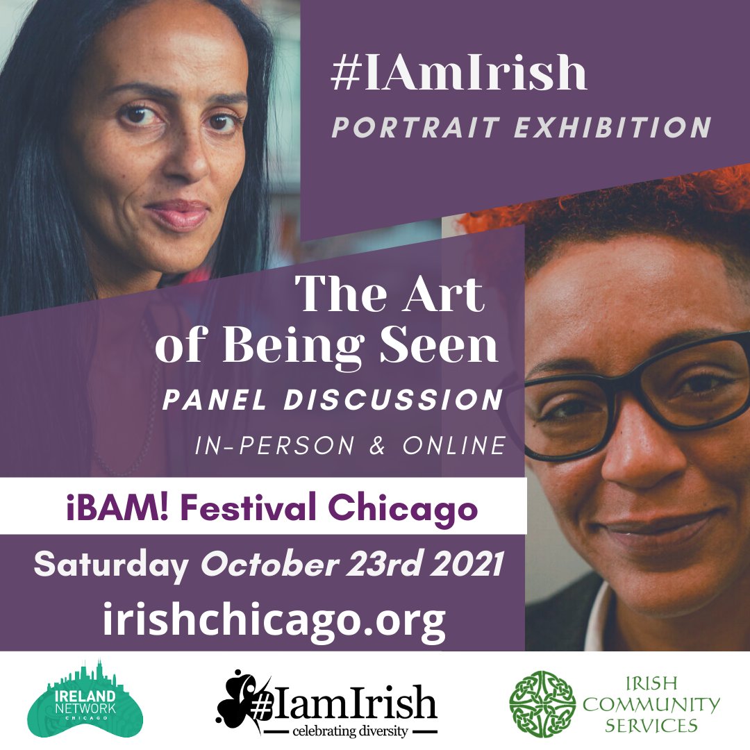 ICSMidwest's tweet photo. The #IAmIrish portrait exhibition and The Art of Being Seen panel discussion explore #representation in the #Irish Arts and Media. https://t.co/5UFuPKiUrC. In partnership with @Iamblirish, @iBAMchicago and @IN_Chicago
#irishdiversity #GlobalIrish #Irishforall #irelandforall https://t.co/iqWQgJwMyD